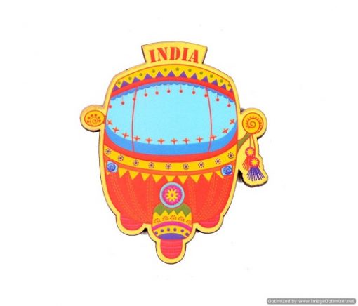 Anupam India Souvenir Wooden Fridge Magnet – Auto Rickshaw - Stationery Guy